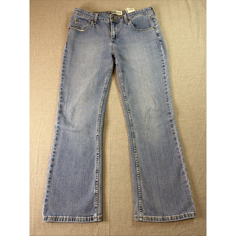 Levi Strauss Signature Mid Rise Bootcut Jeans Medium Wash Denim Women Size 8